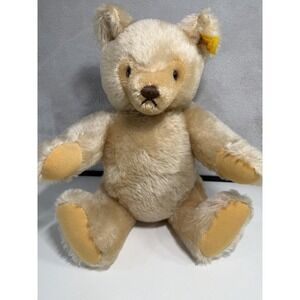 Steiff Original Teddy Bear 001253 12" Blonde Jointed Plush Button in Ear